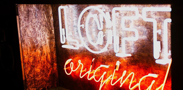 Интерьерная неоновая вывеска для лофт-кальянной Интерьерная неоновая вывеска для лофт-кальянной